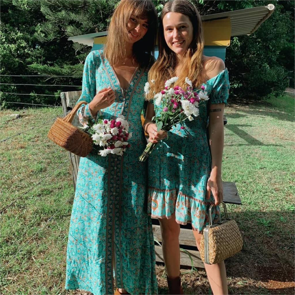 Boho Chic Flared Sleeves Maxi Dress - Top Boho