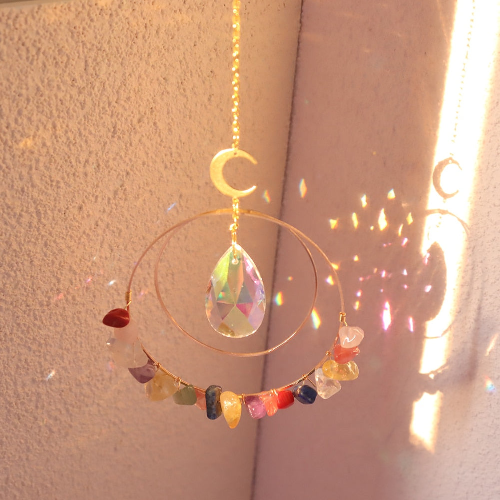 Crystal Pendant Wind Chime - Top Boho