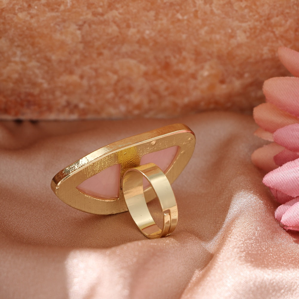 Boho Chic Adjustable Oval Ring - Top Boho