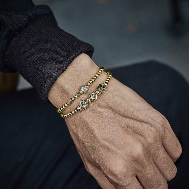 Boho Handmade Oblong Charm Bracelet