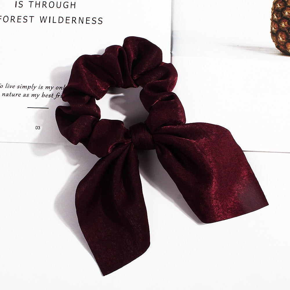 Boho Floral Bowknot Hair Ties