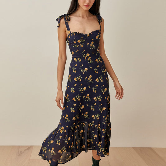 Elegant Floral Boho Maxi Dress - Top Boho