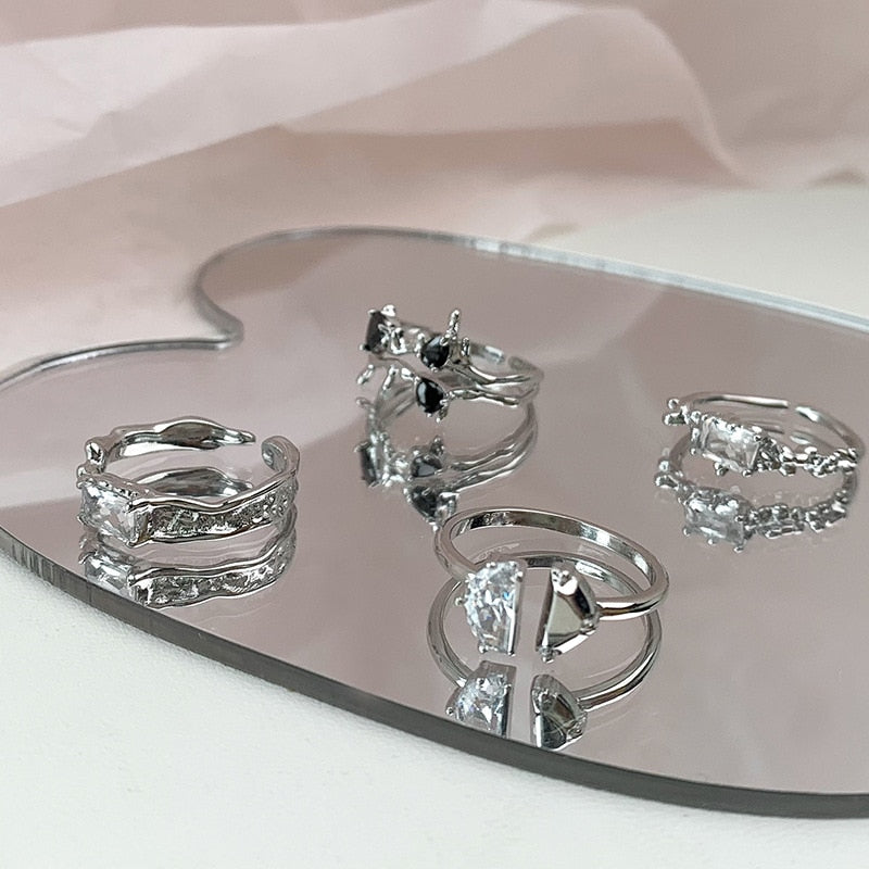 Opal Irregular Natural Stone Ring - Top Boho