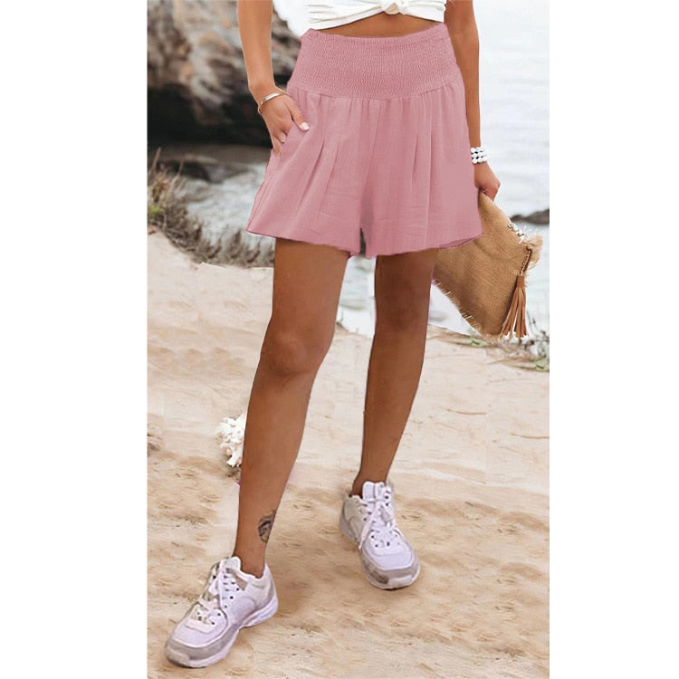 Boho High Waist Casual Shorts - Top Boho