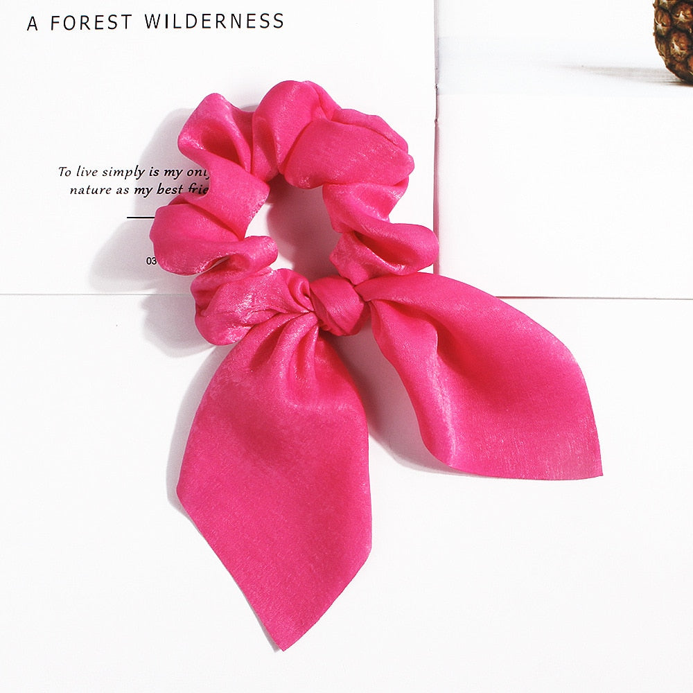 Boho Floral Bowknot Hair Ties