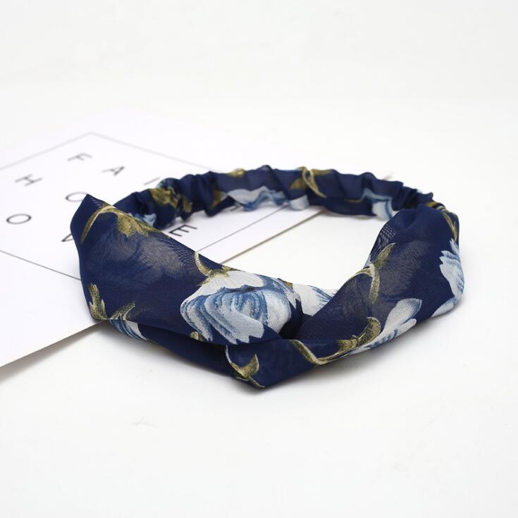 Boho Cross Knotted Bow Headband