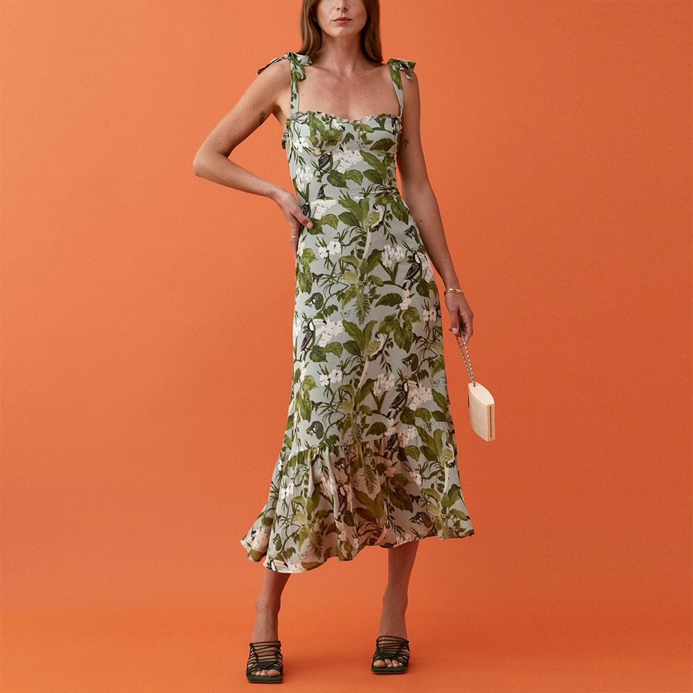 Elegant Floral Boho Maxi Dress - Top Boho