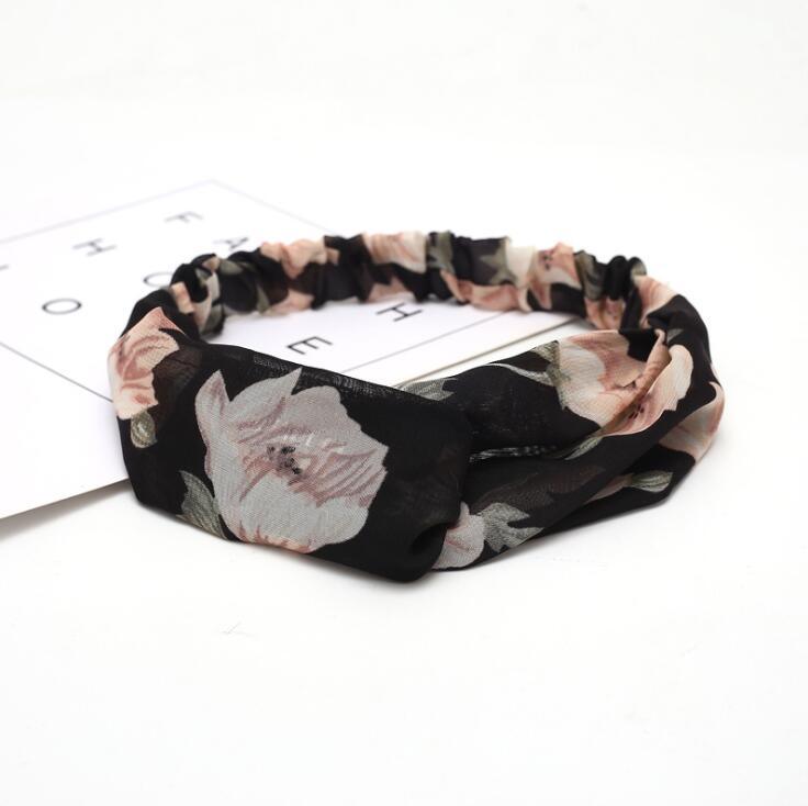 Boho Cross Knotted Bow Headband