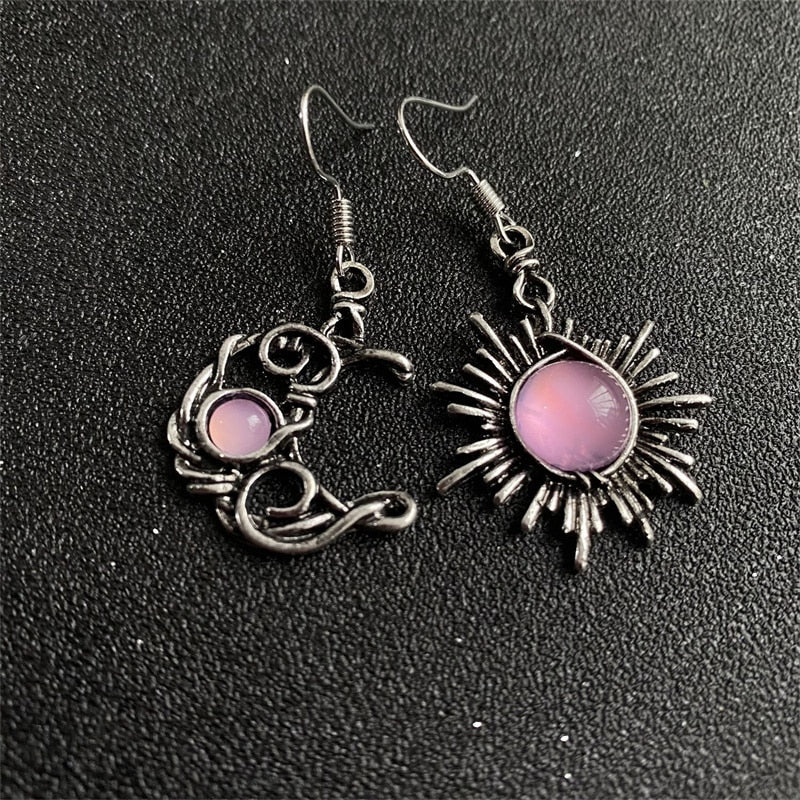 Bohemia Sun And Moon Earrings
