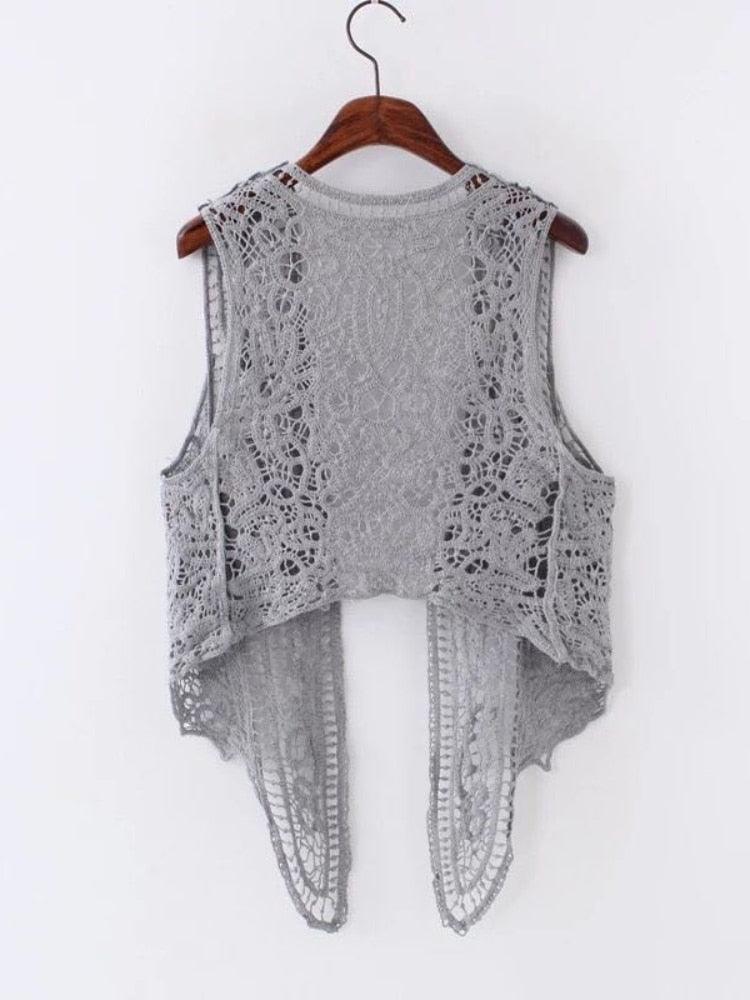 Boho Crochet Vest - Top Boho