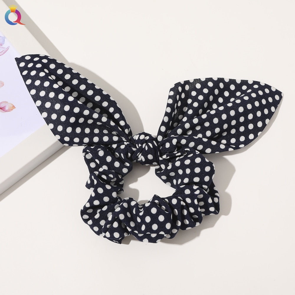 Boho Floral Bowknot Hair Ties