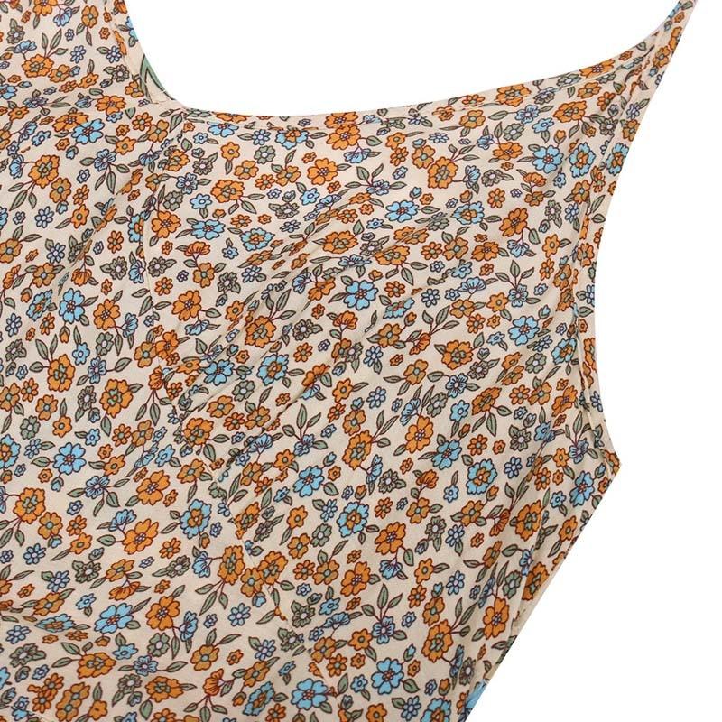 Boho Floral Spaghetti Strap Dress - Top Boho