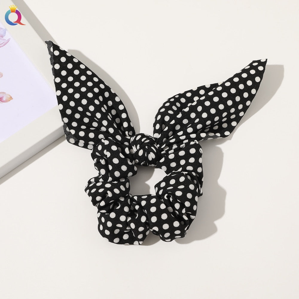 Boho Floral Bowknot Hair Ties