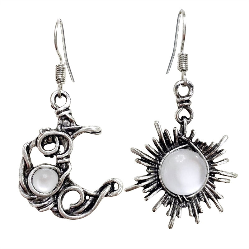 Bohemia Sun And Moon Earrings