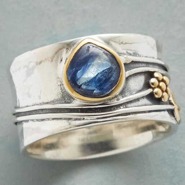Boho Moonstone Healing Crystal Ring
