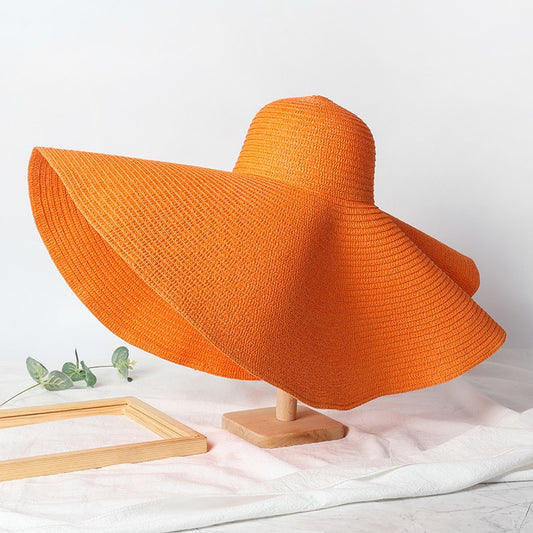 Large Wide Brim Foldable Sun Hat - Top Boho