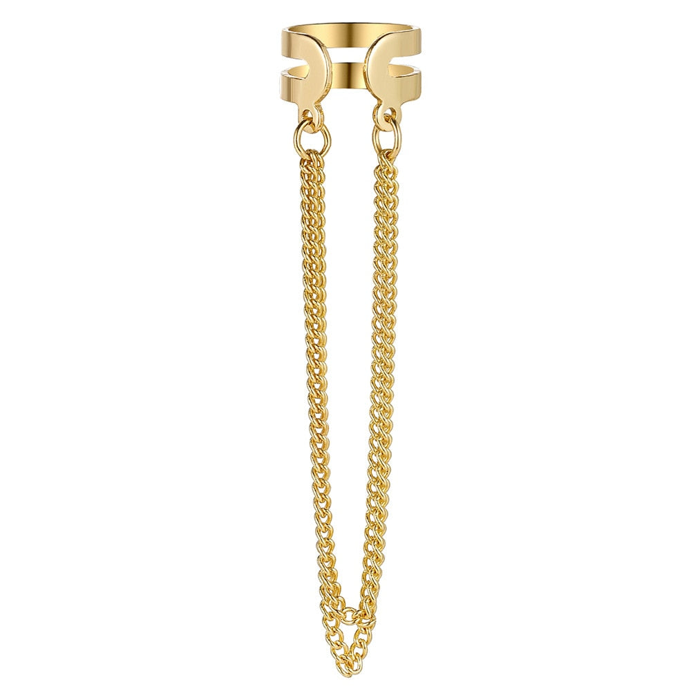 Boho Multilayer Long Tassel Ear Cuff