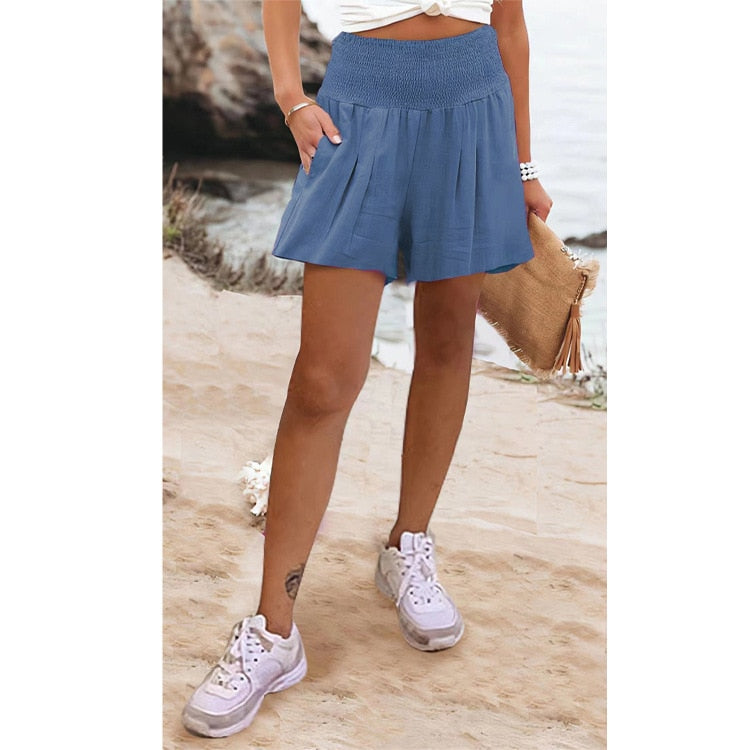 Boho High Waist Casual Shorts - Top Boho
