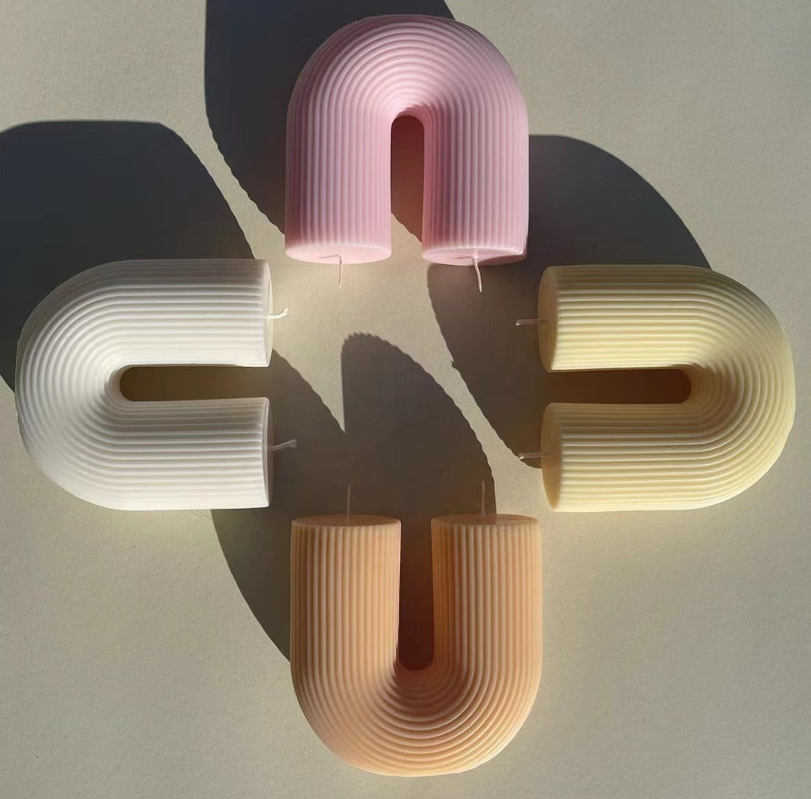 U-Shaped Geometric Scented Candles - Top Boho