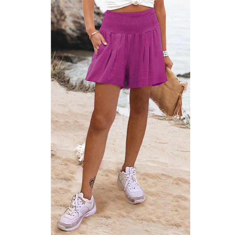 Boho High Waist Casual Shorts - Top Boho