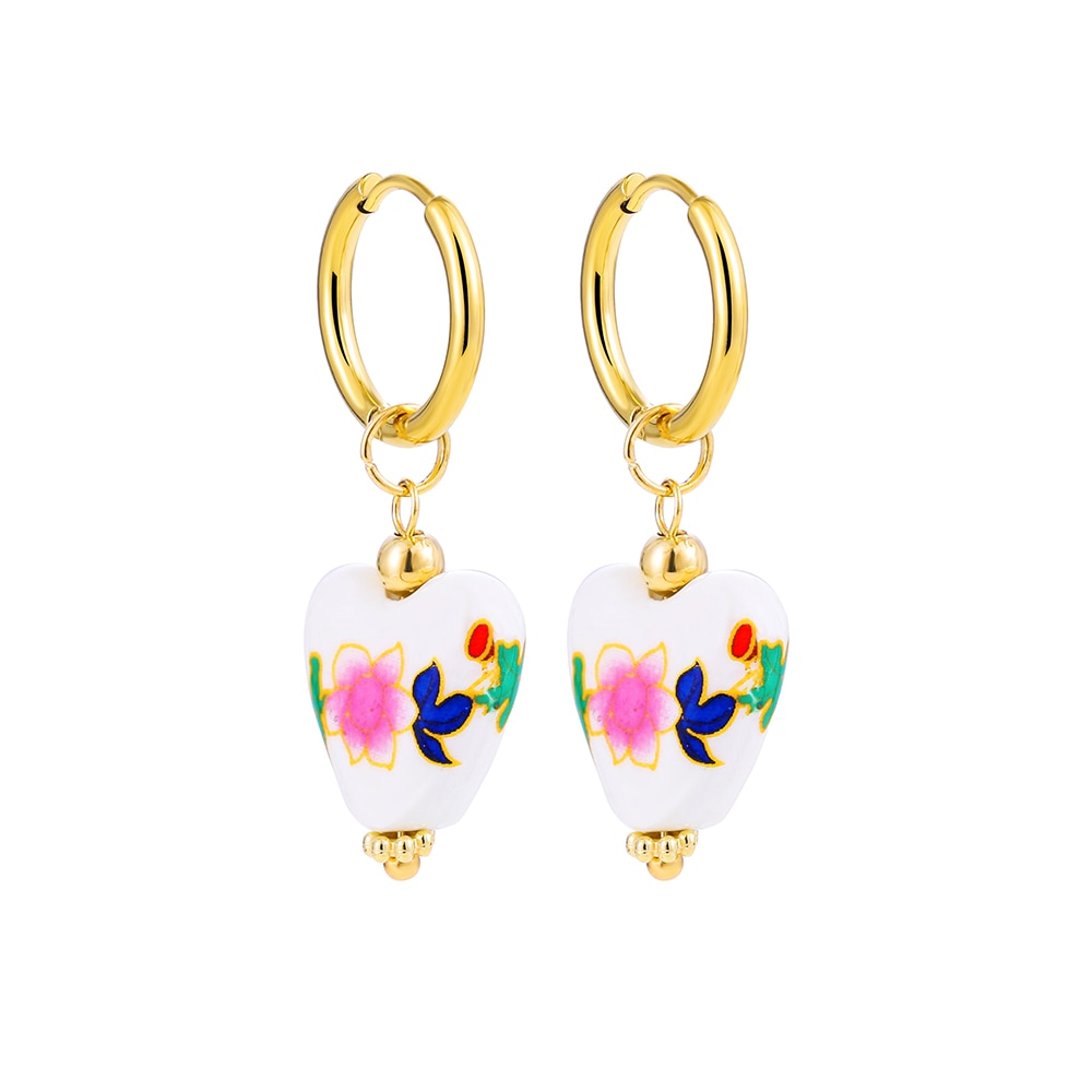 Boho Handmade Natural Stone Charm Earrings