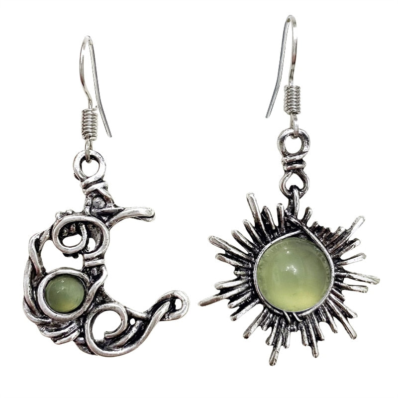 Bohemia Sun And Moon Earrings