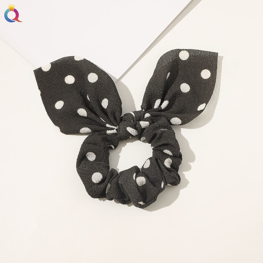 Boho Floral Bowknot Hair Ties