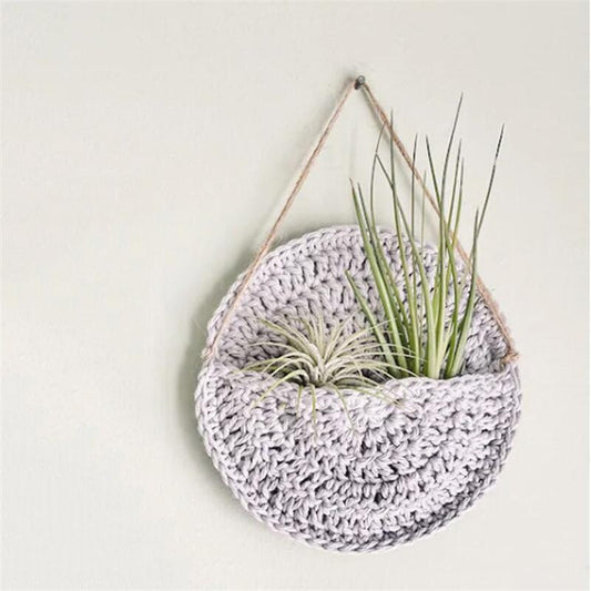 Boho Wall Macrame Planter - Top Boho