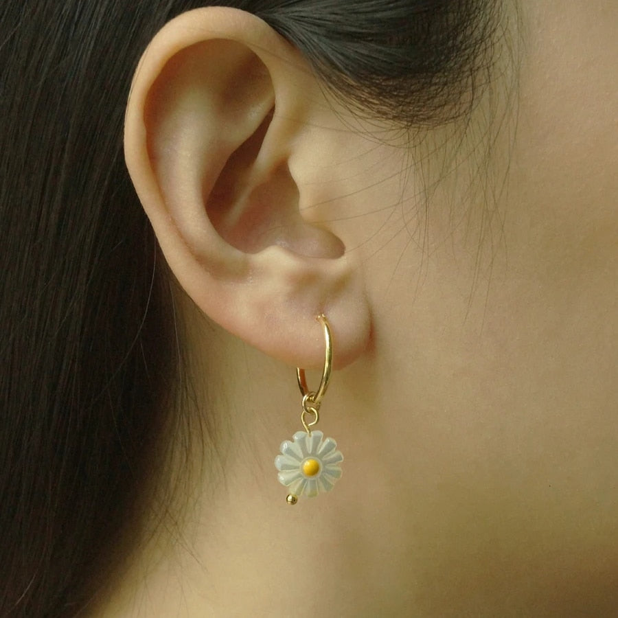 Boho Handmade Natural Stone Charm Earrings