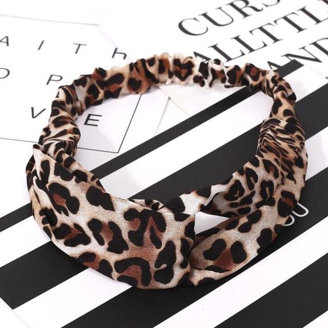 Boho Cross Knotted Bow Headband