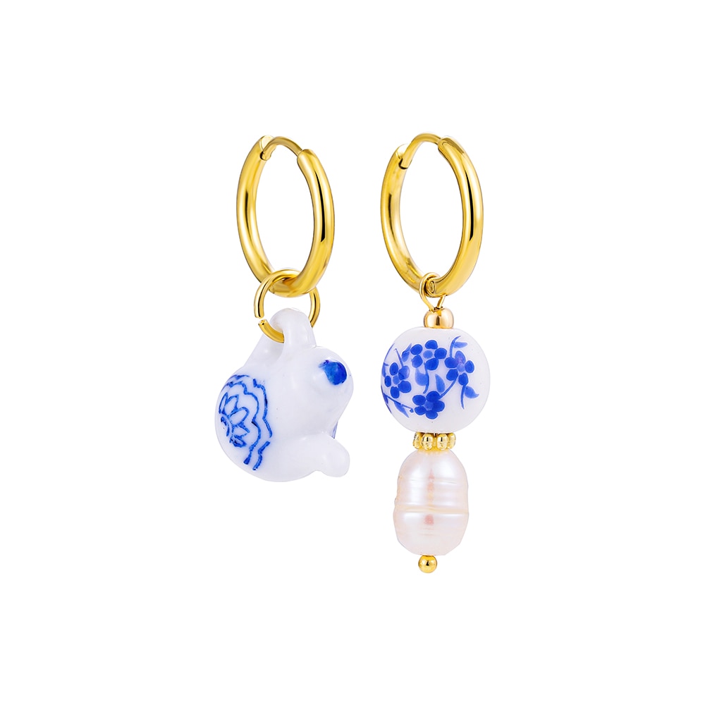 Boho Handmade Natural Stone Charm Earrings