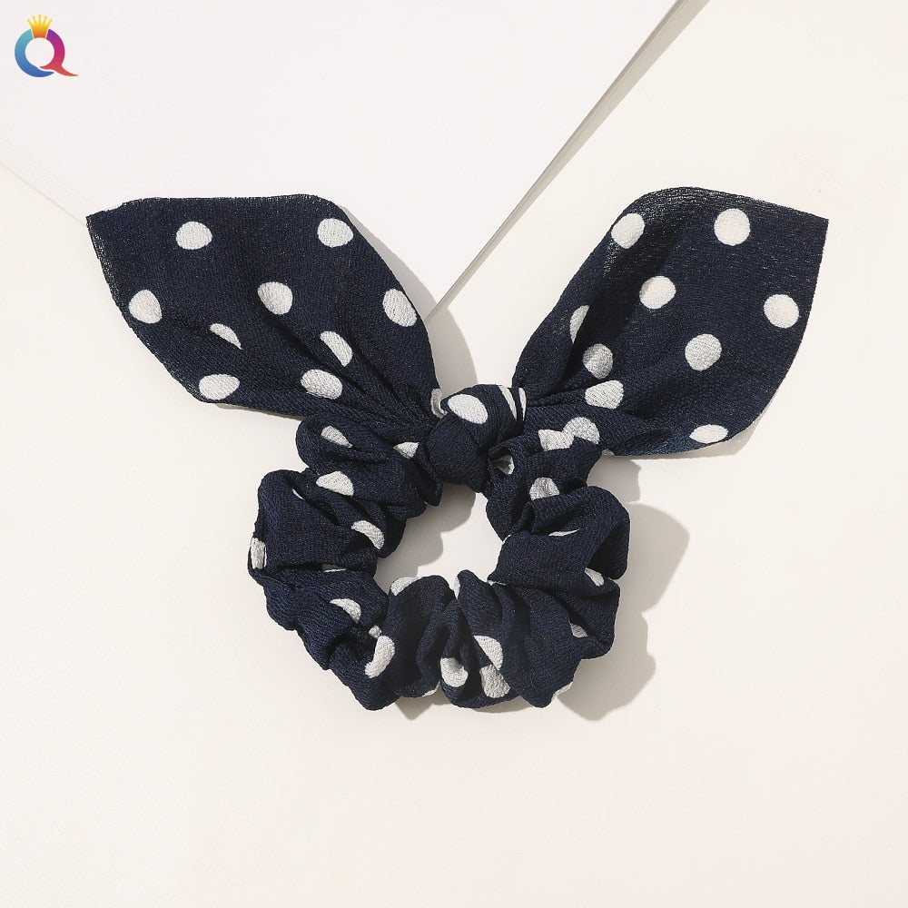 Boho Floral Bowknot Hair Ties
