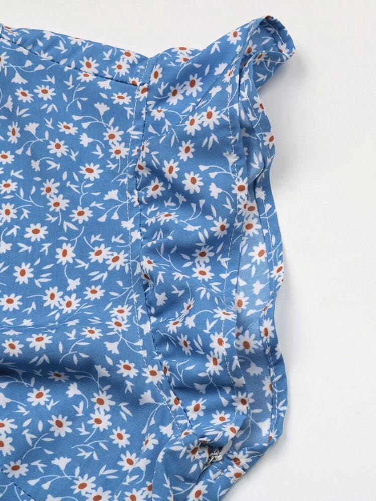 Retro Bohemian Floral Dress - Top Boho