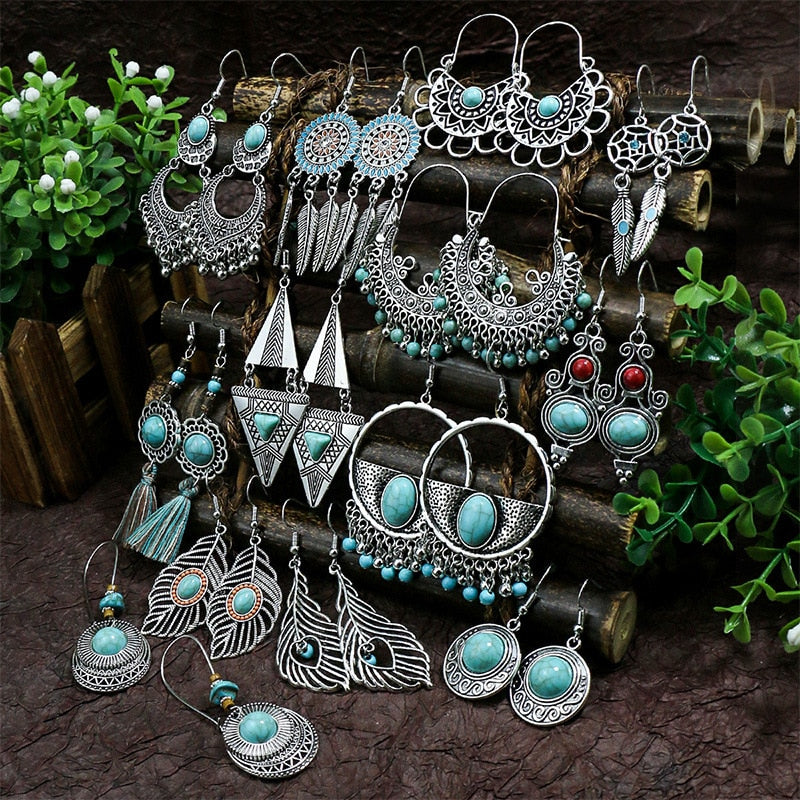 Boho Vintage Drop Earrings