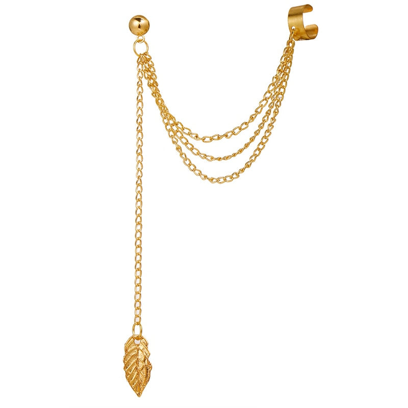Boho Multilayer Long Tassel Ear Cuff