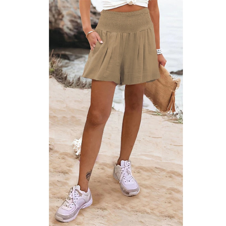 Boho High Waist Casual Shorts - Top Boho