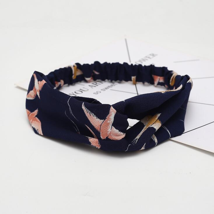 Boho Cross Knotted Bow Headband