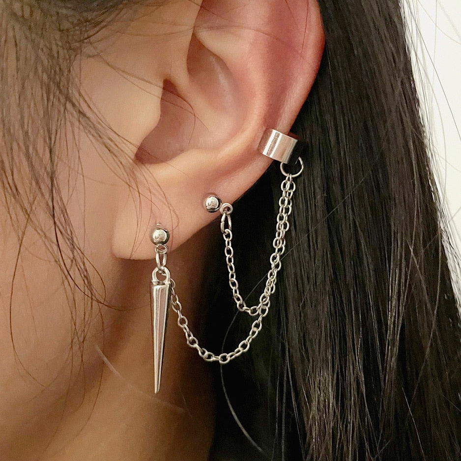 Boho Multilayer Long Tassel Ear Cuff