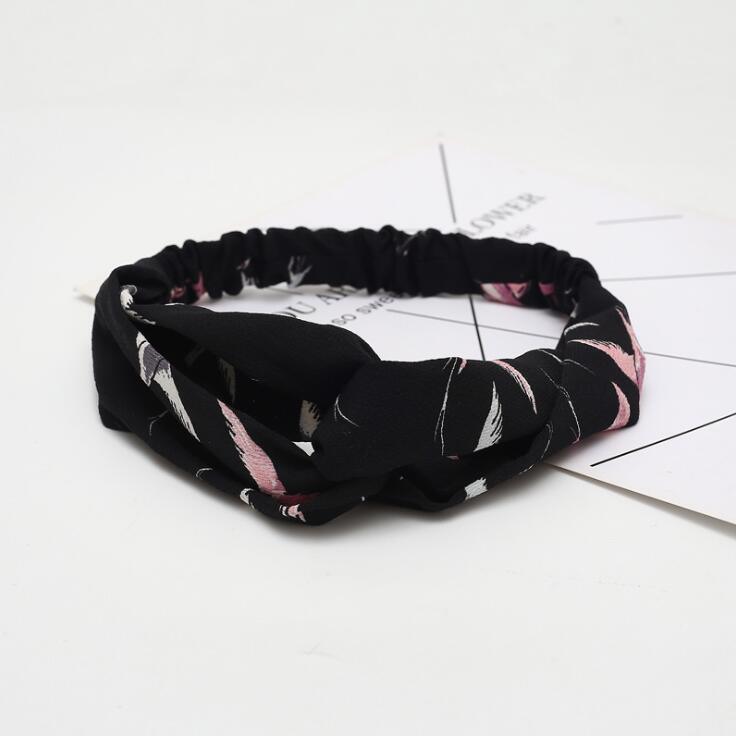 Boho Cross Knotted Bow Headband