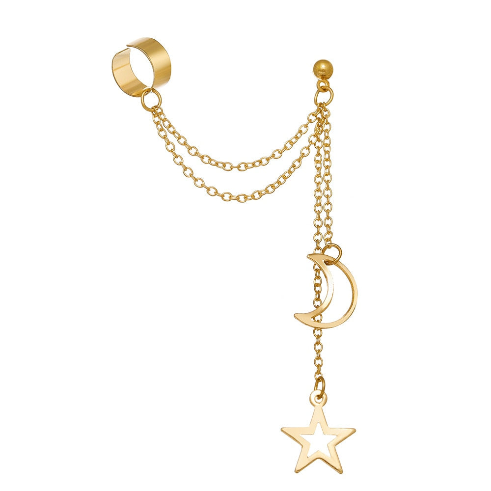 Boho Multilayer Long Tassel Ear Cuff