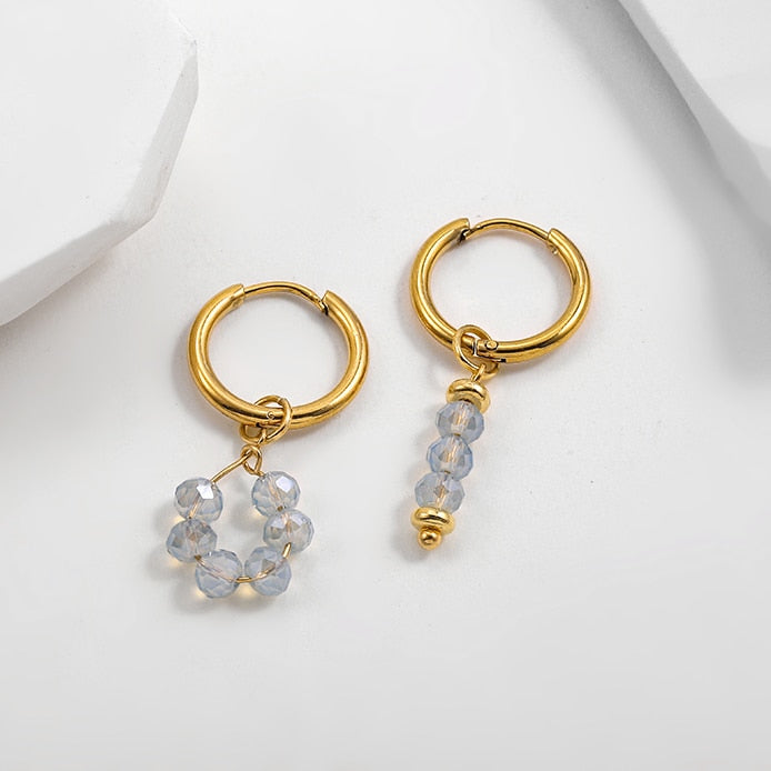 Boho Handmade Natural Stone Charm Earrings