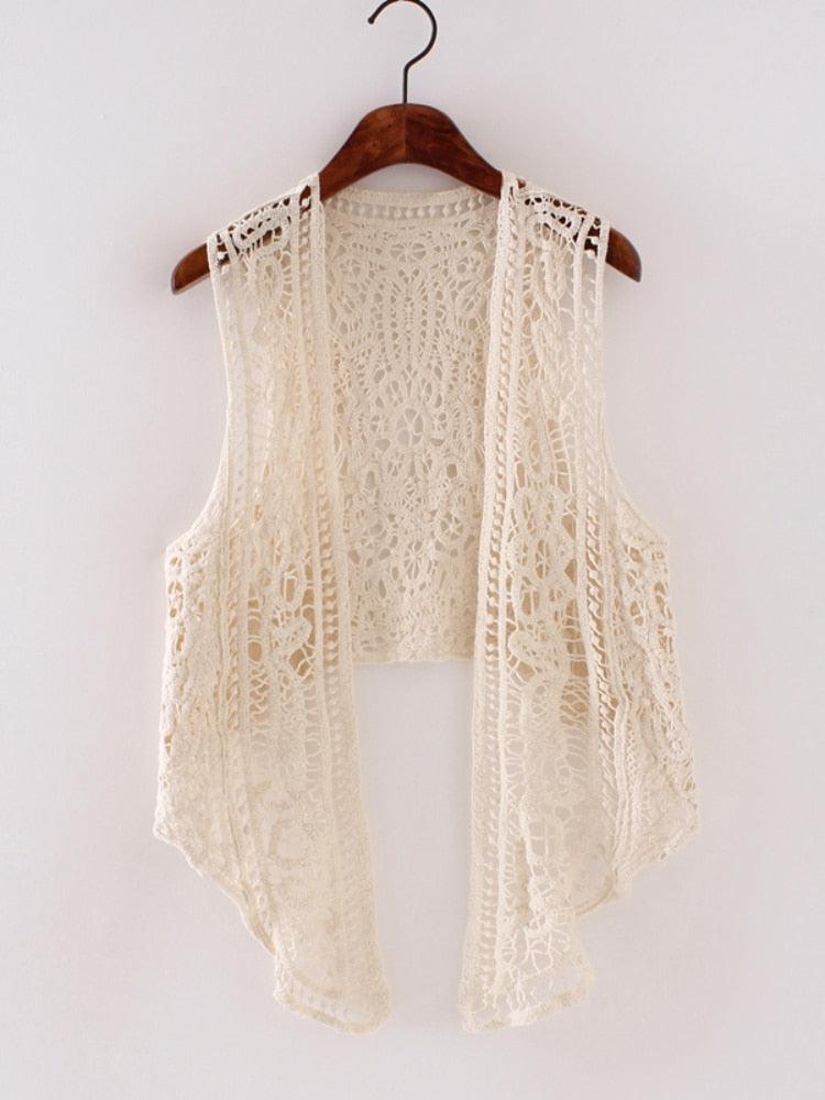 Boho Crochet Vest - Top Boho