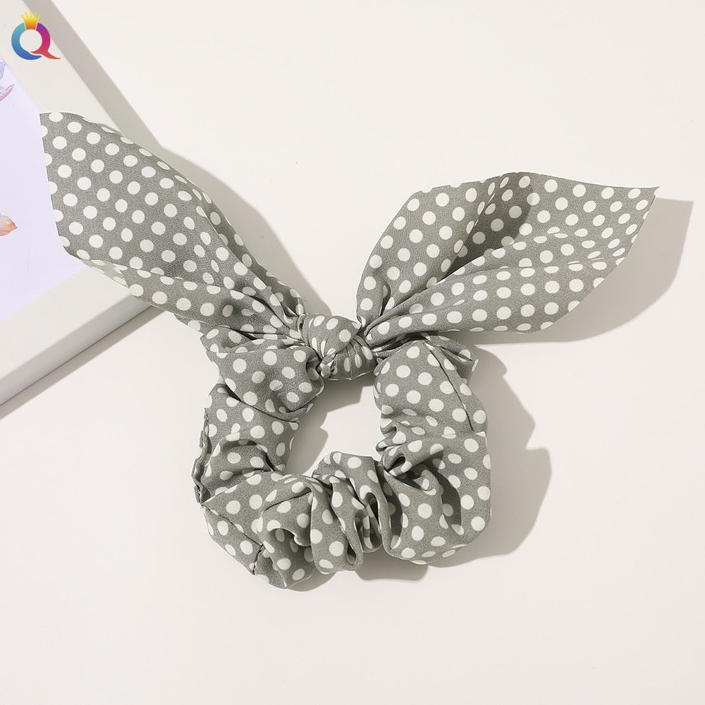Boho Floral Bowknot Hair Ties