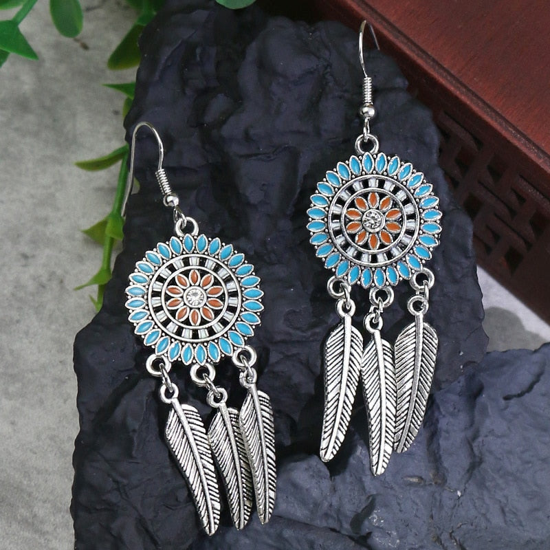 Boho Vintage Drop Earrings