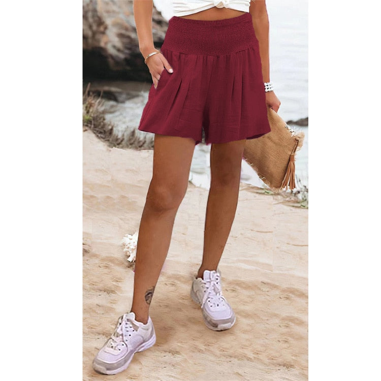 Boho High Waist Casual Shorts - Top Boho