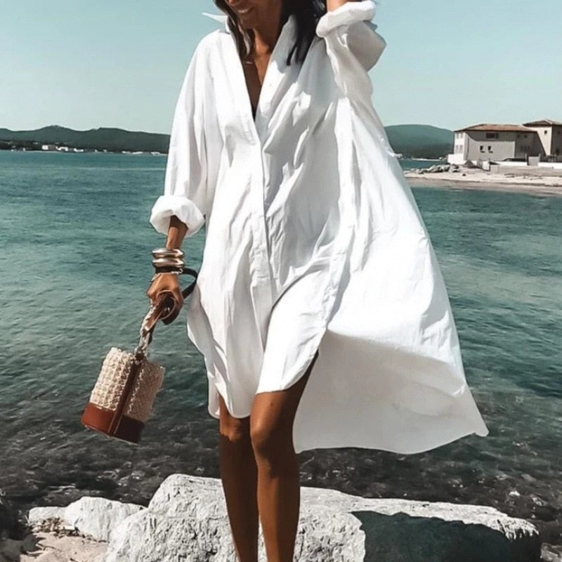 Bohemian long Sleeve Loose Summer Dress Top Boho Bohemian long Sleeve Loose Summer Dress Top Boho