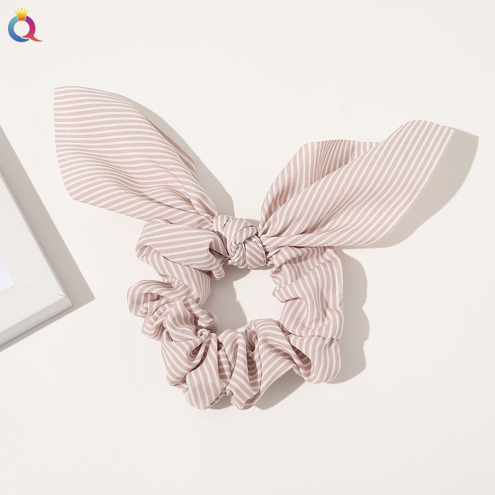 Boho Floral Bowknot Hair Ties