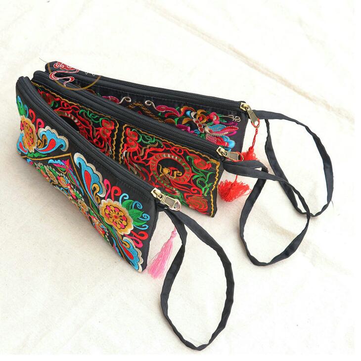 Boho Embroidered Pattern Clutch
