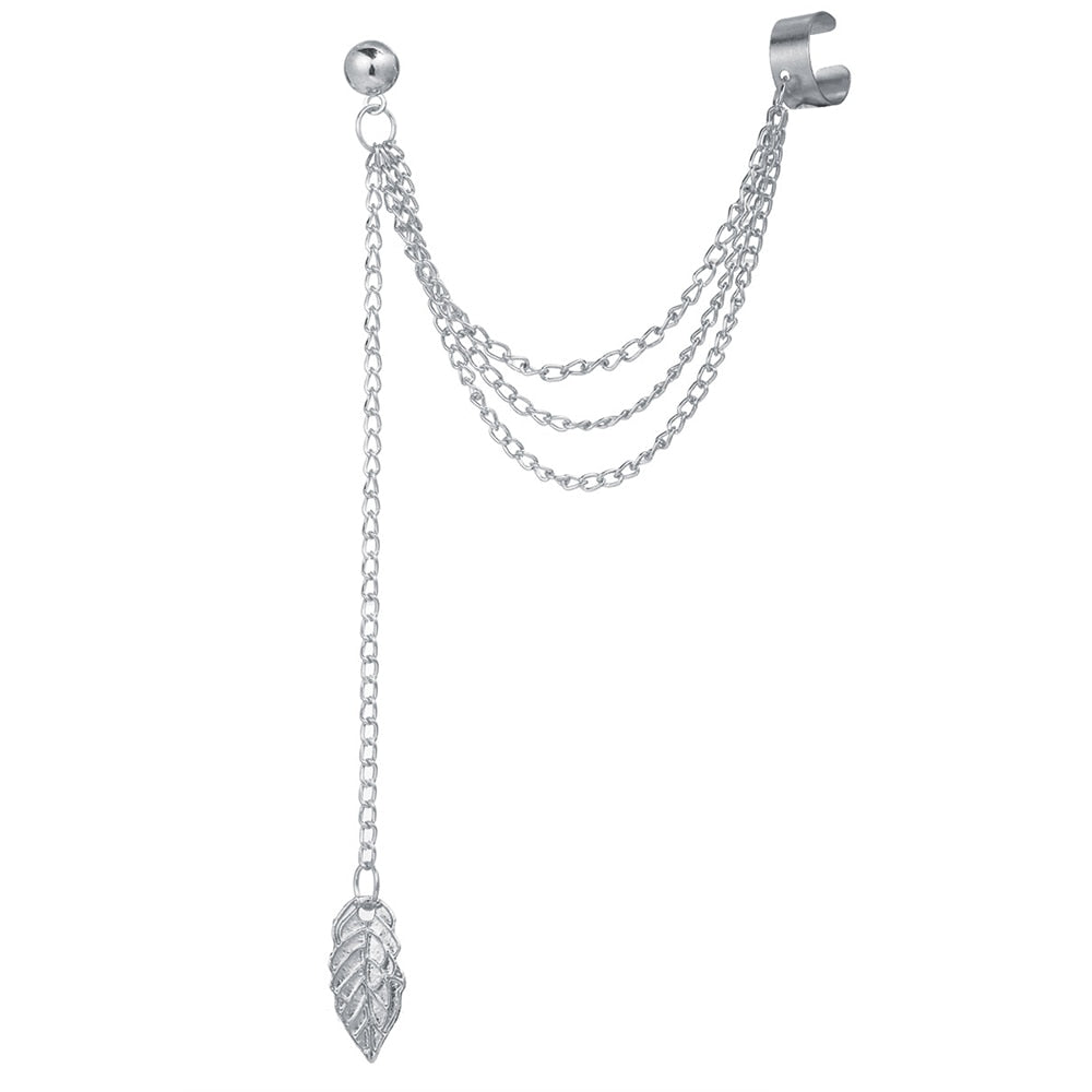 Boho Multilayer Long Tassel Ear Cuff