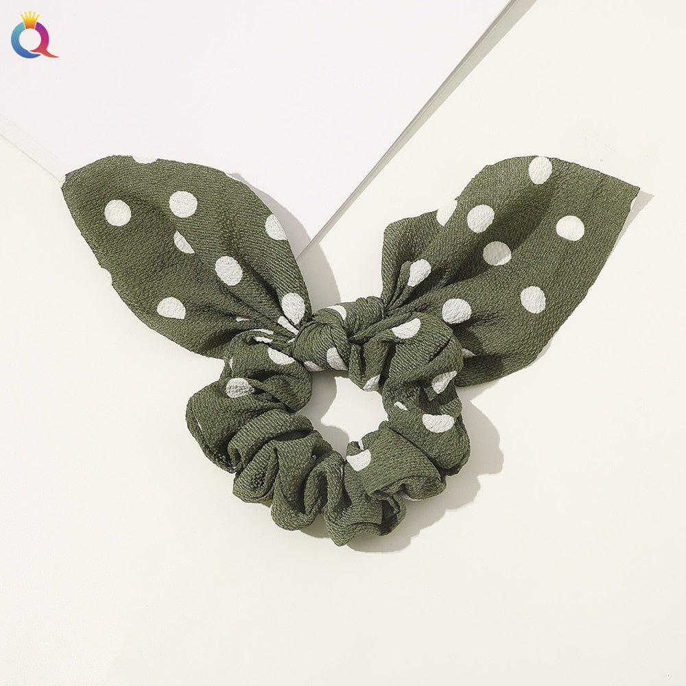 Boho Floral Bowknot Hair Ties